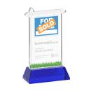 Real Estate Blue on Hartford Base Abstract / Misc Crystal Award