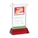 Real Estate Red on Hartford Base Abstract / Misc Crystal Award