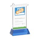 Real Estate Sky Blue on Hartford Base Abstract / Misc Crystal Award