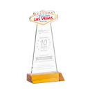 Las Vegas Amber Abstract / Misc Crystal Award