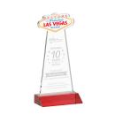 Las Vegas Red Abstract / Misc Crystal Award