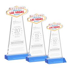 Las Vegas Sky Blue Abstract / Misc Crystal Award - Newest Additions
