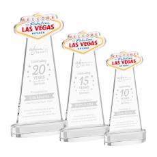 Las Vegas Clear on Alberton Base Abstract / Misc Crystal Award - Crystal Awards