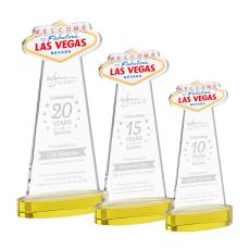 Las Vegas Gold on Alberton Base Abstract / Misc Crystal Award - Crystal Awards