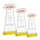 Las Vegas Gold on Alberton Base Abstract / Misc Crystal Award