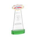 Las Vegas Green on Alberton Base Abstract / Misc Crystal Award