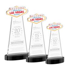 Las Vegas Black on Alberton Base Abstract / Misc Crystal Award - Newest Additions