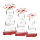 Las Vegas Red on Alberton Base Abstract / Misc Crystal Award