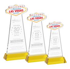 Las Vegas Gold on Hartford Base Abstract / Misc Crystal Award - Corporate Awards