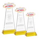 Las Vegas Gold on Hartford Base Abstract / Misc Crystal Award
