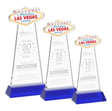 Las Vegas Blue on Hartford Base Abstract / Misc Crystal Award - Newest Additions