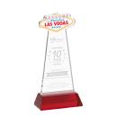 Las Vegas Red on Hartford Base Abstract / Misc Crystal Award