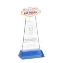 Las Vegas Sky Blue on Hartford Base Abstract / Misc Crystal Award