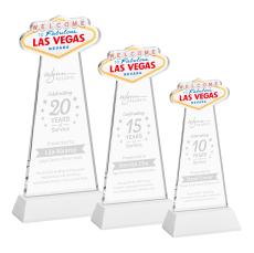 Las Vegas White on Hartford Base Abstract / Misc Crystal Award - Corporate Awards