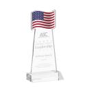 Flag Clear Abstract / Misc Crystal Award
