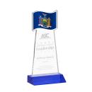 Flag Blue Abstract / Misc Crystal Award