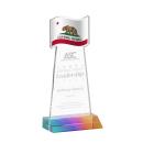 Flag Prismatic Abstract / Misc Crystal Award