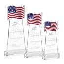 Flag Clear on Alberton Base Abstract / Misc Crystal Award