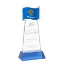 Flag Sky Blue on Hartford Base Abstract / Misc Crystal Award