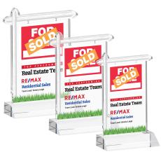 Real Estate Full Color Clear Abstract / Misc Crystal Award - Newest Additions