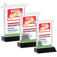 Real Estate Full Color Black Abstract / Misc Crystal Award - Newest Additions