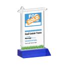 Real Estate Full Color Blue Abstract / Misc Crystal Award