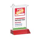 Real Estate Full Color Red Abstract / Misc Crystal Award