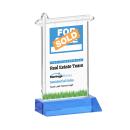 Real Estate Full Color Sky Blue Abstract / Misc Crystal Award