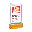 Real Estate Full Color Amber on Alberton Base Abstract / Misc Crystal Award