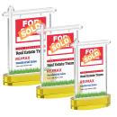 Real Estate Full Color Gold on Alberton Base Abstract / Misc Crystal Award