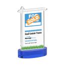 Real Estate Full Color Blue on Alberton Base Abstract / Misc Crystal Award