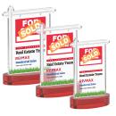 Real Estate Full Color Red on Alberton Base Abstract / Misc Crystal Award