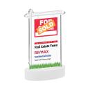 Real Estate Full Color White on Alberton Base Abstract / Misc Crystal Award