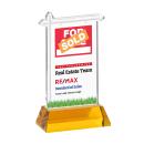 Real Estate Full Color Amber on Hartford Base Abstract / Misc Crystal Award