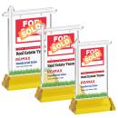 Real Estate Full Color Gold on Hartford Base Abstract / Misc Crystal Award