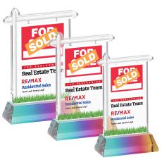 Real Estate Full Color Prismatic on Hartford Base Abstract / Misc Crystal Award - Crystal Awards