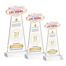 Las Vegas Full Color Clear Abstract / Misc Crystal Award - Crystal Awards
