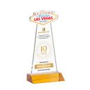 Las Vegas Full Color Amber Abstract / Misc Crystal Award