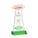 Las Vegas Full Color Green Abstract / Misc Crystal Award