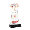 Las Vegas Full Color Black Abstract / Misc Crystal Award