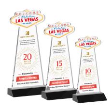 Las Vegas Full Color Black Abstract / Misc Crystal Award - Crystal Awards