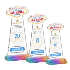 Las Vegas Full Color Prismatic Abstract / Misc Crystal Award - Crystal Awards