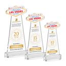 Las Vegas Full Color Clear on Alberton Base Abstract / Misc Crystal Award