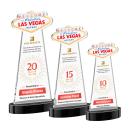 Las Vegas Full Color Black on Alberton Base Abstract / Misc Crystal Award
