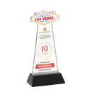Las Vegas Full Color Black on Hartford Base Abstract / Misc Crystal Award