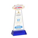 Las Vegas Full Color Blue on Hartford Base Abstract / Misc Crystal Award