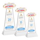 Las Vegas Full Color White on Hartford Base Abstract / Misc Crystal Award