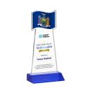 Flag Full Color Blue Abstract / Misc Crystal Award