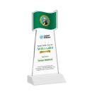 Flag Full Color White Abstract / Misc Crystal Award