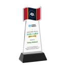 Flag Full Color Black on Hartford Base Abstract / Misc Crystal Award